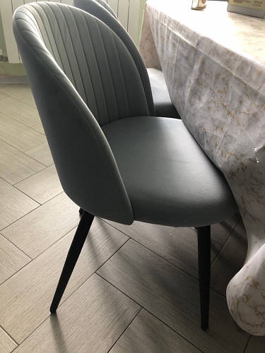 Стул на металлокаркасе Gabi 1 beige / black фото покупателя 242