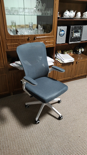 Компьютерное кресло Konfi gray / blue / white фото покупателя 281