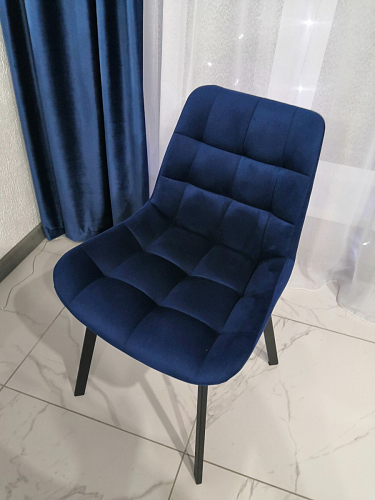 Стул на металлокаркасе Челси К бирюзовый / черный фото покупателя 151