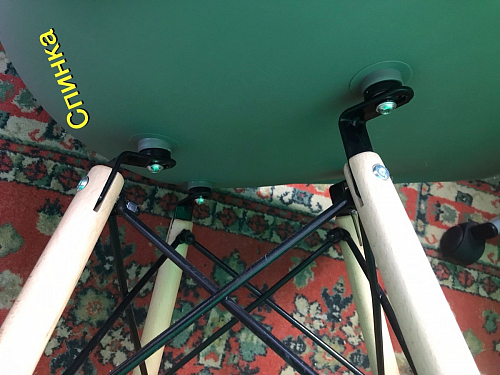 Пластиковый стул Eames PC-015 серо-голубой / дерево фото покупателя 121