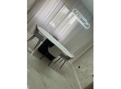 Деревянный стол Барон О 200 х 90 черная пленка шагрень / белый фото покупателя 61