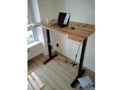 Компьютерный стол Маркос 140х80 зеленый / черный фото покупателя 14