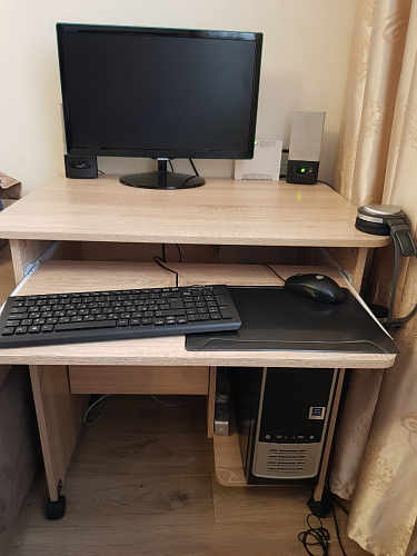 Стол компьютерный КСТ-10.1 бетон фото покупателя 16