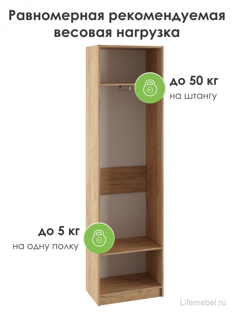 Шкаф Сева 60 графит / крафт