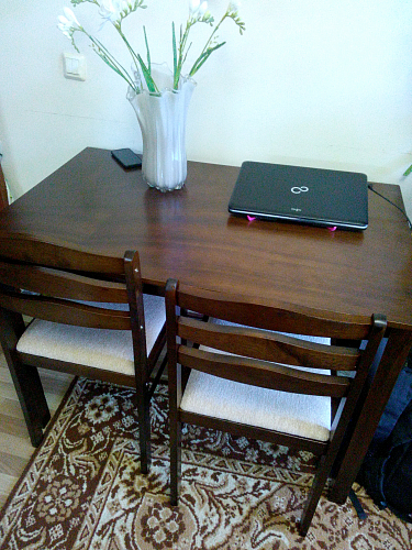 Обеденная группа Starter (стол и 4 стула) oak / beige фото покупателя 1