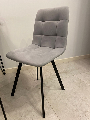 Стул на металлокаркасе Чилли К черный / зеленый фото покупателя 484