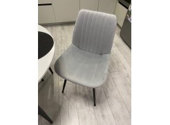 Стул на металлокаркасе Вейв светло-серый (hl 63) / 10К черный каркас фото покупателя 179