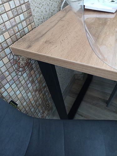 Деревянный стол Лота Лофт 120x75 дуб крафт табачный / черный матовый фото покупателя 454