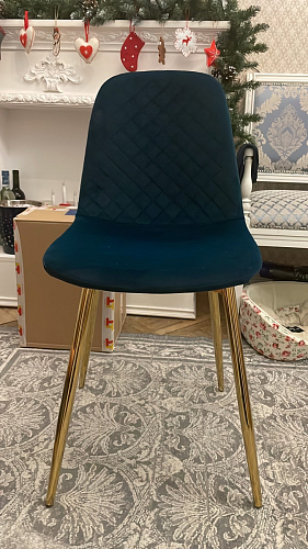 Стул на металлокаркасе Dabl 01 champagne / gold фото покупателя 29