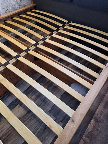 Двуспальная кровать Клауд 160х200 парящая дуб крафт золотой / антрацит фото покупателя 265