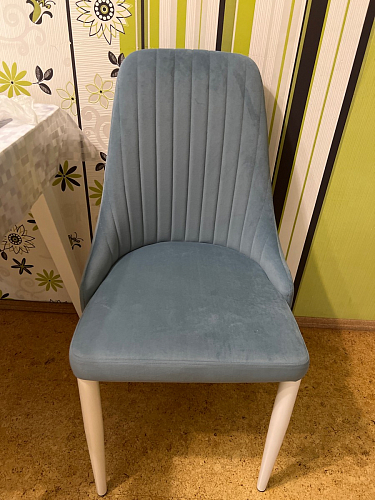 Стул на металлокаркасе Kora light purple / black фото покупателя 43