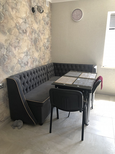 Кухонный диван Браво-Нова левый велюр бежевый фото покупателя 1