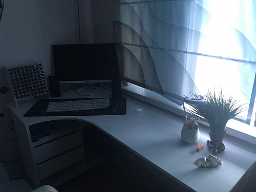 Письменный стол СПм-25 левый белый  - Уцененный экземпляр фото покупателя 46