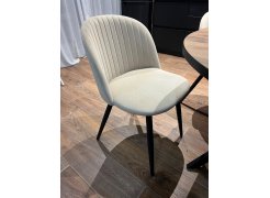 Стул на металлокаркасе Gabi 1 бежевый / черный с серебряными наконечниками фото покупателя 169