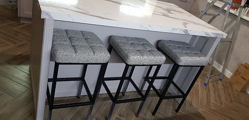 Барный стул Лофт катания минт / белый матовый фото покупателя 67