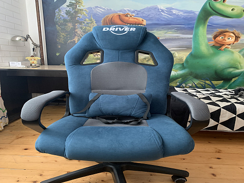 Компьютерное кресло Driver/Драйвер кожзам черный / ткань черный фото покупателя 99