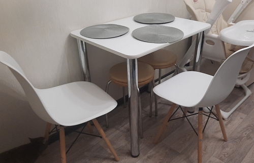 Пластиковый стул Eames PC-015 серо-голубой / дерево фото покупателя 214