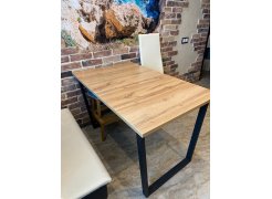 Стол Лота Лофт 140 25 мм черный матовый / дуб вотан фото покупателя 915