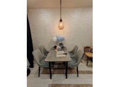 Стул на металлокаркасе Kora beige / black фото покупателя 341