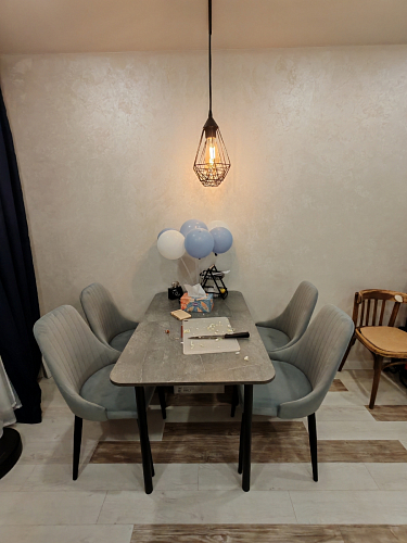 Стул на металлокаркасе Kora beige / black фото покупателя 341