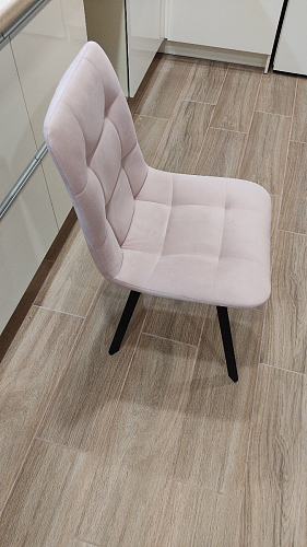 Стул на металлокаркасе Чилли темно-серый / черный каркас фото покупателя 28