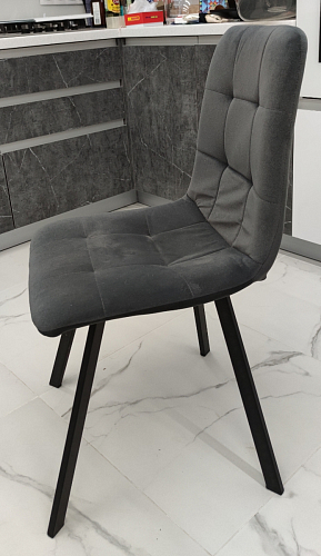 Стул на металлокаркасе Bruk dark gray фото покупателя 9