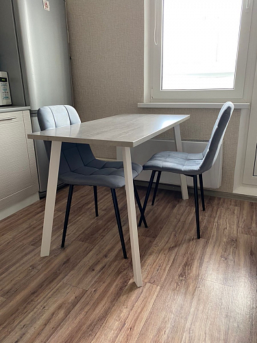 Стол Тринити Лофт 120 32 мм дуб галифакс табако / черный матовый фото покупателя 637