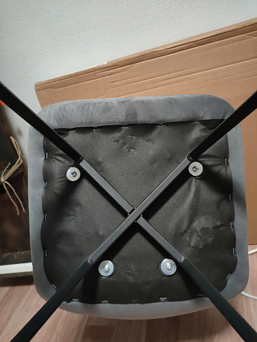 Стул на металлокаркасе Чилли зеленый / черный фото покупателя 1060