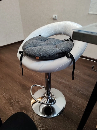 Барный стул Oazis gray fabric / chrome фото покупателя 11