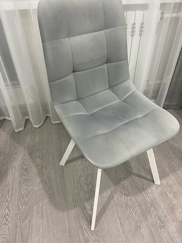 Стул на металлокаркасе Чилли синий / белый фото покупателя 793