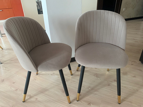 Стул на металлокаркасе Gabi 1 light purple / black фото покупателя 802