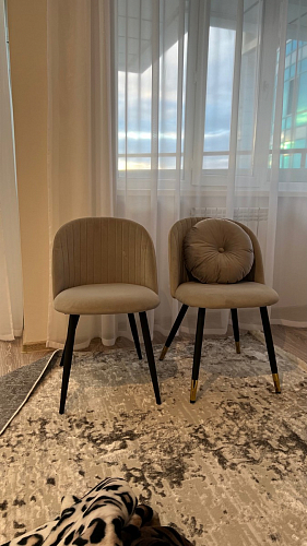 Стул на металлокаркасе Gabi 1 dark gray / black фото покупателя 803