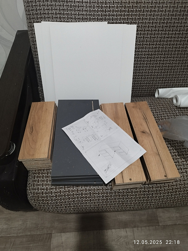 Письменный стол Элла ПС 02 белый / белый фото покупателя 14