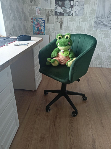 Компьютерное кресло Тибо светло-коричневый / белый фото покупателя 127