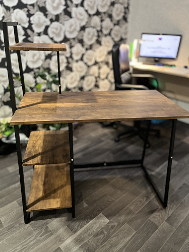 Письменный стол Wd-16/Вд-16 burnt/обгоревшее дерево фото покупателя 1