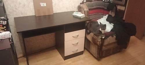 Стол письменный Бриз МДФ волна лайм / ясень светлый фото покупателя 252