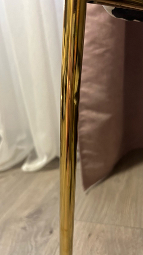 Стул на металлокаркасе Kamelia светло-фиолетовый / золотой фото покупателя 63