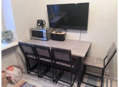 Стол Лота Лофт 120 25 мм дуб делано темный / черный матовый фото покупателя 680