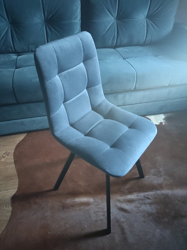 Стул на металлокаркасе Чилли горчичный / черный фото покупателя 1416