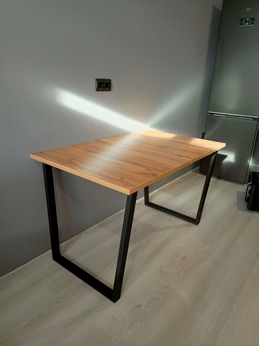 Деревянный стол Лота Лофт 120x75 дуб крафт табачный / черный матовый фото покупателя 715