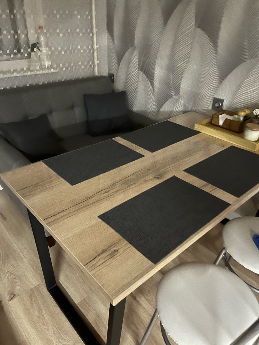 Стол Лота Лофт 120 25 мм сабия / белый матовый фото покупателя 490