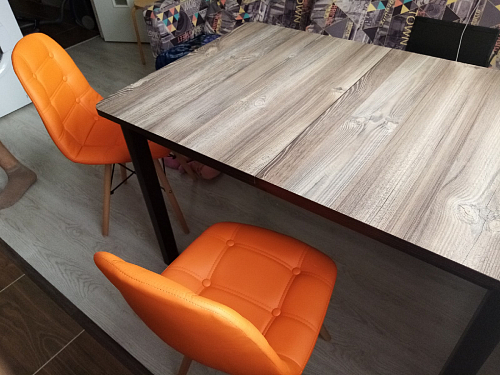 Деревянный стул Kvadro оранжевый фото покупателя 1