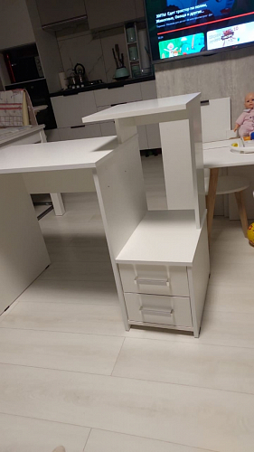 Компьютерный стол Джаз-24 левый дуб сонома фото покупателя 137