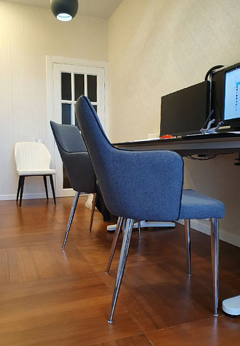 Стул на металлокаркасе Benza blue фото покупателя 8