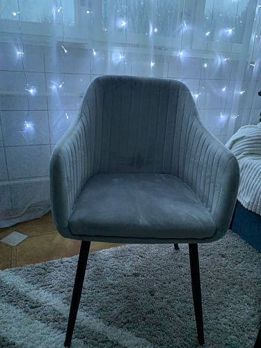 Стул на металлокаркасе Slam dark beige фото покупателя 39