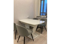 Стул на металлокаркасе Gabi 1 gray / black фото покупателя 460