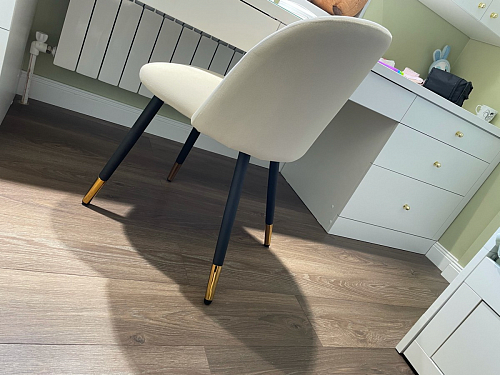 Стул на металлокаркасе Gabi 1 light purple / black / gold фото покупателя 240