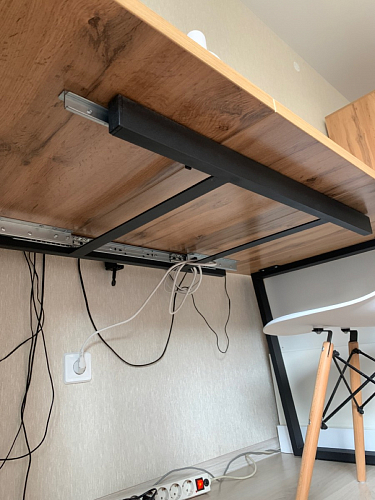 Деревянный стол Лота Лофт 140х80 черный матовый / бетон светлый фото покупателя 874