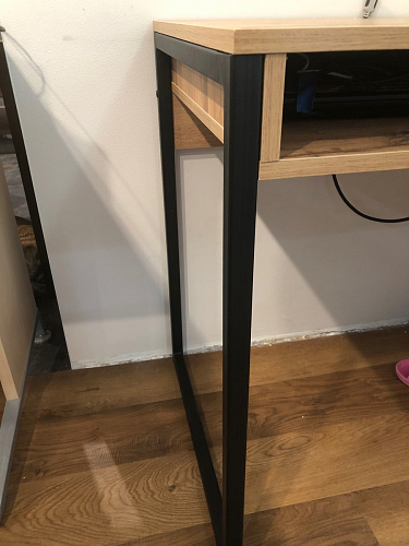 Письменный стол Леон Лофт черный матовый / дуб вотан фото покупателя 29