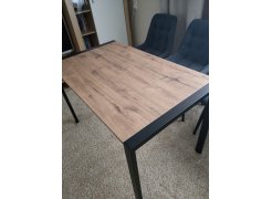 Стол Центавр 120(160)х70х75 файерстоун / черный матовый фото покупателя 50